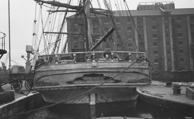 The barque Wanja in South Dock in 1932